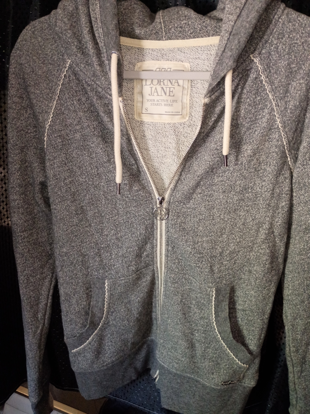Lorna Jane Gray Zip-Up Hoodie